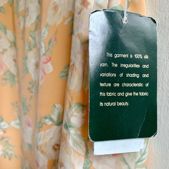 Vintage Lauren Ralph Lauren Silk Floral Maxi Skirt - Picture 5 of 7